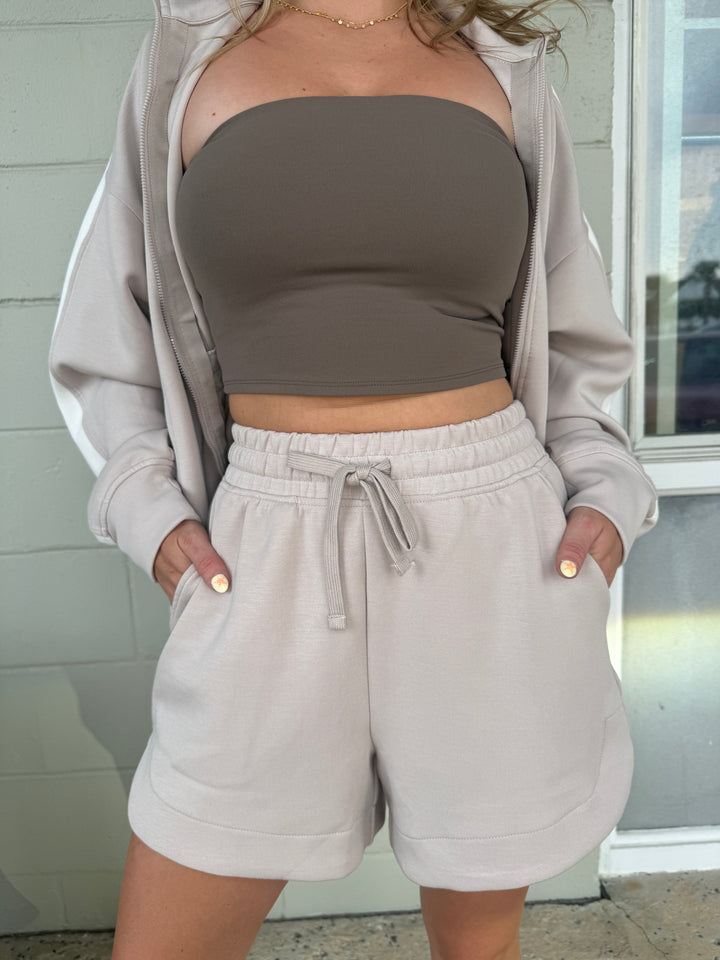 Mocha Cream Scuba Short