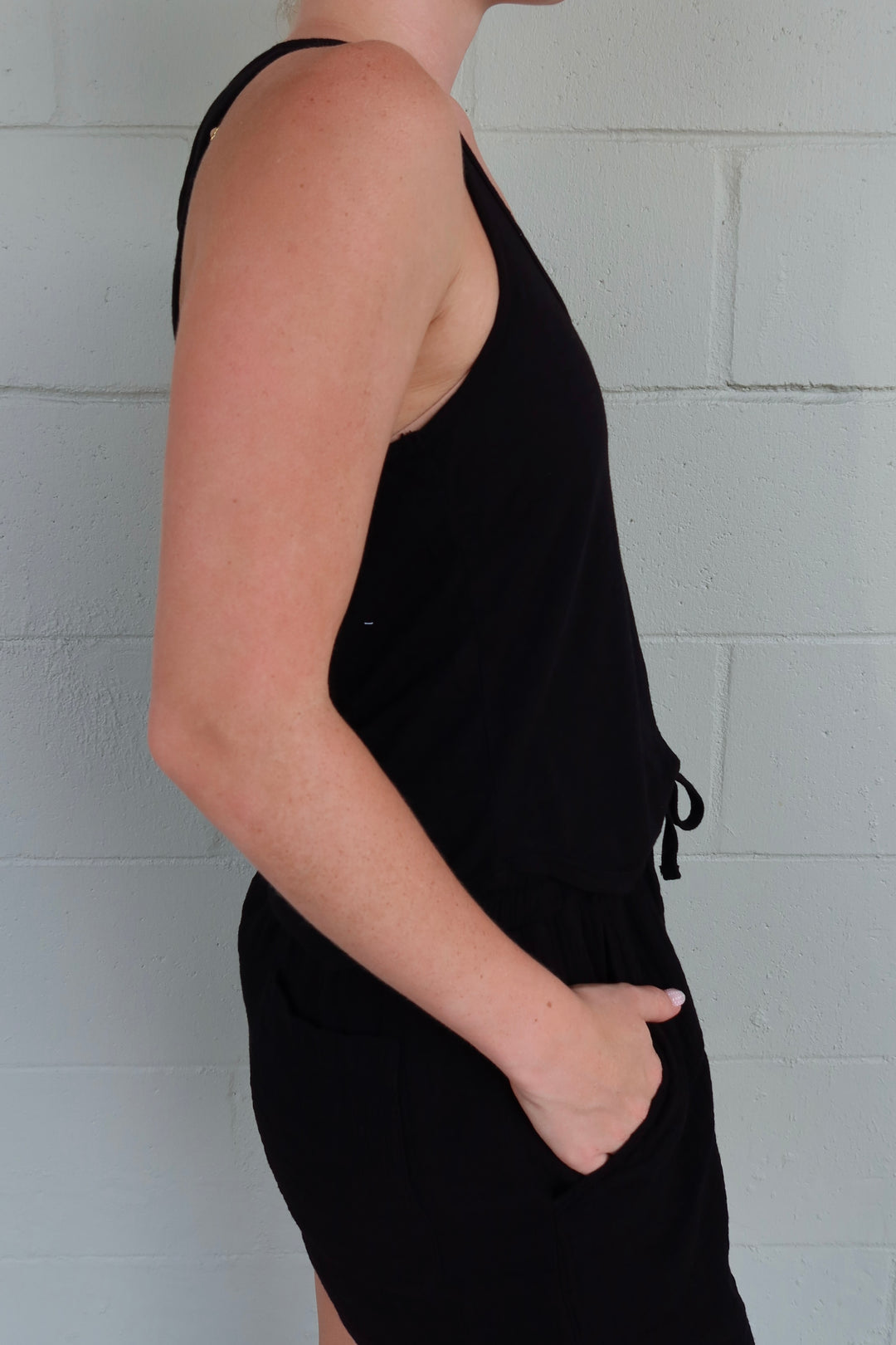 New Boyfriend Tank - Black