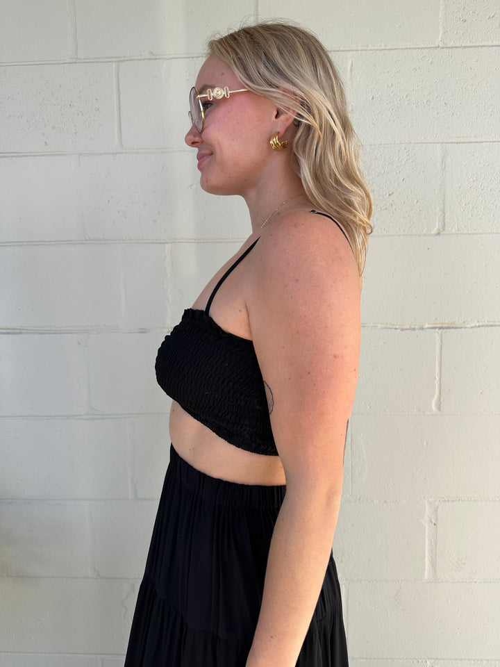 Sunny Crop Top - Black