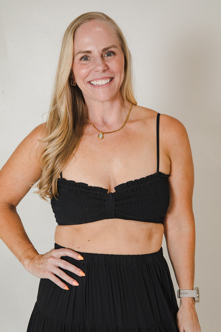 Sunny Crop Top - Black