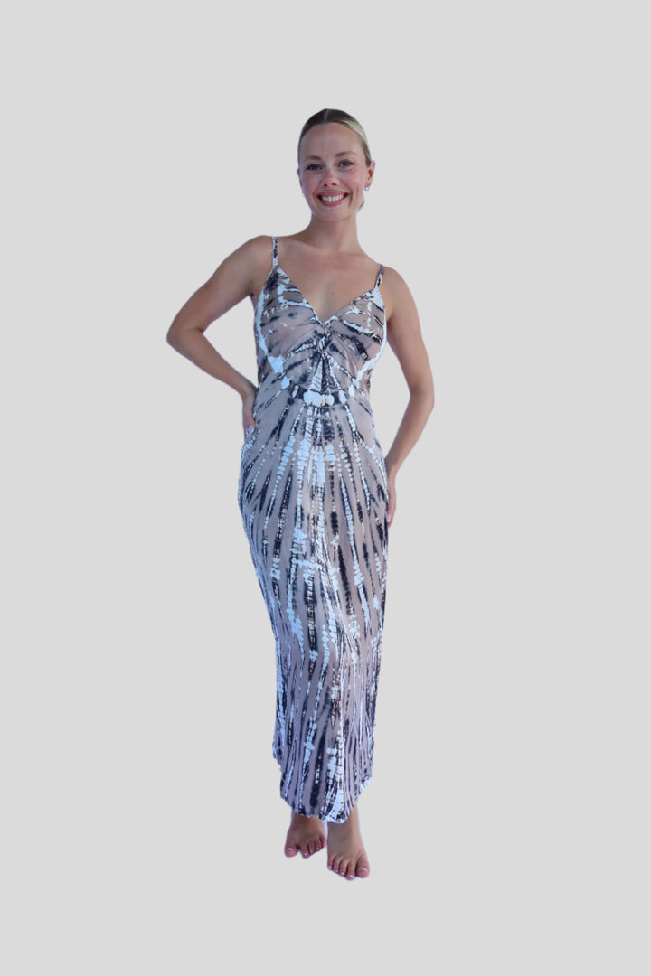 Jayla Midi Slip Dress - Shitake Nexus Wash