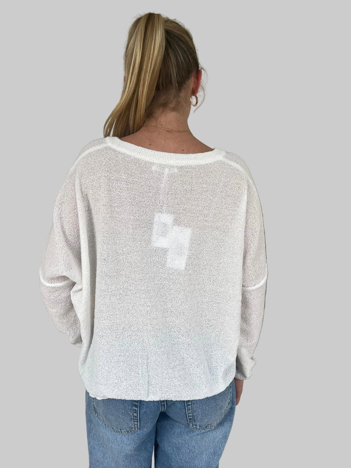 Catamaran Knit Top - White