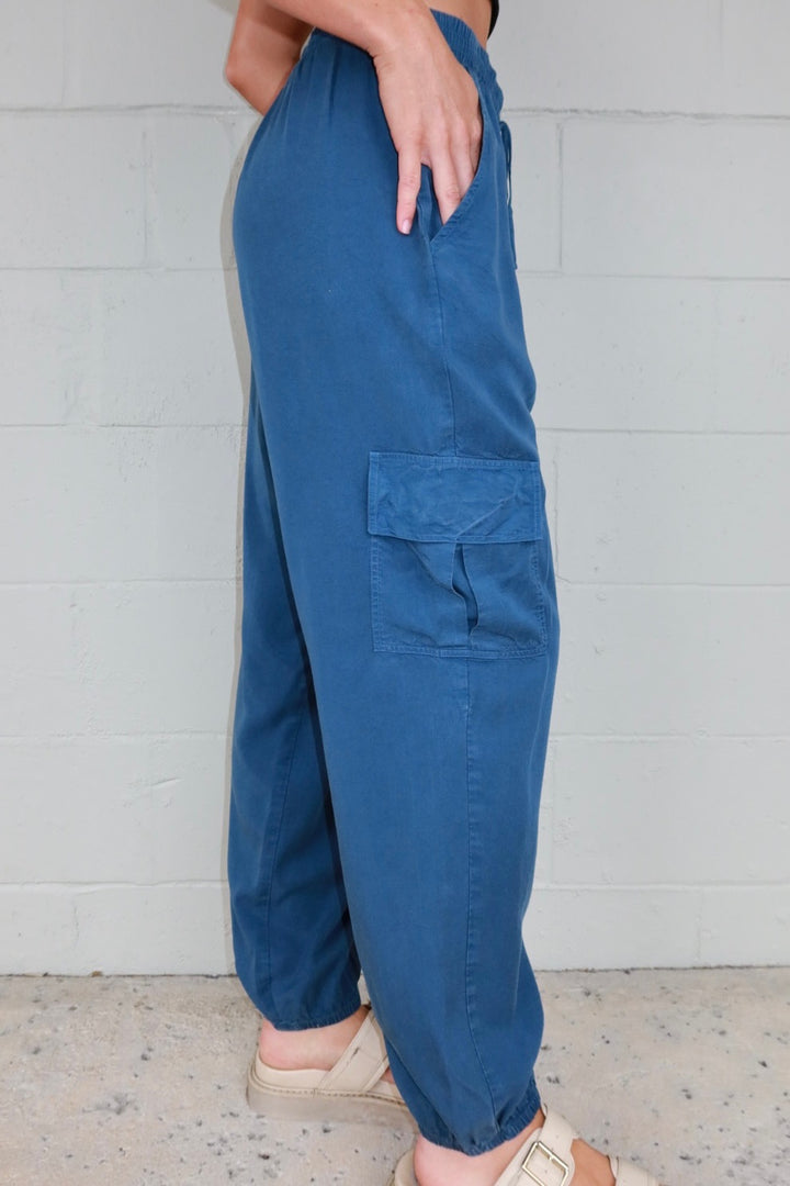 Tencel Harlow Pant - Poseidon