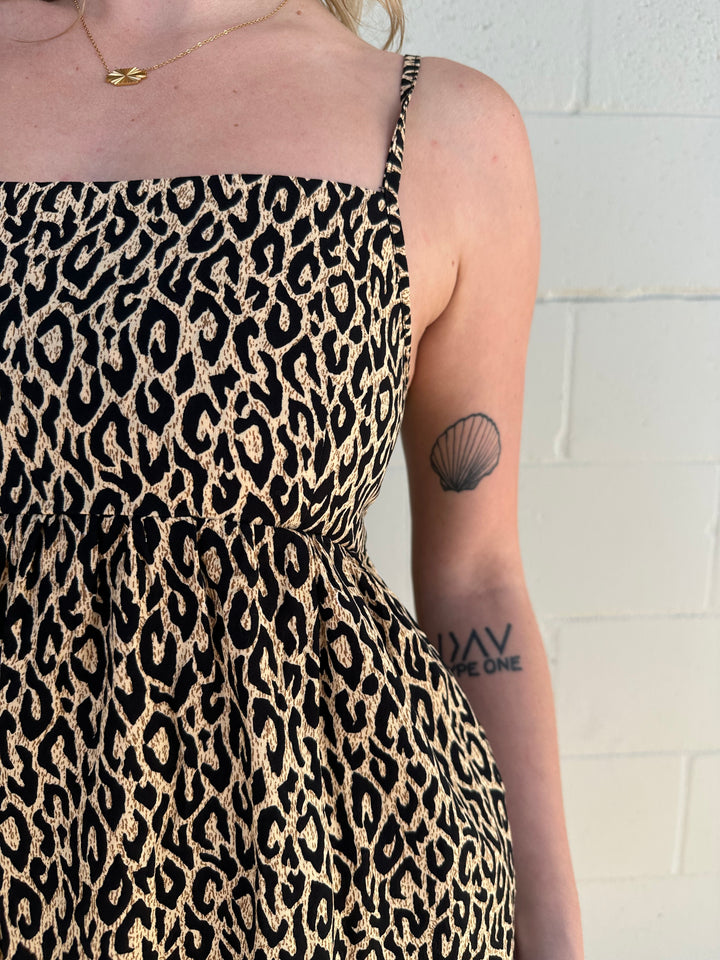 Oceanna Mini Dress - Fierce Camel