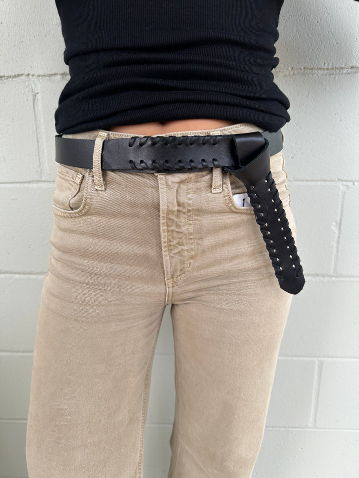 Vintage Charm Belt - Black