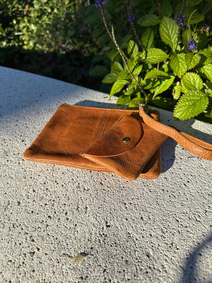 Poetry Pouch Bag - Cognac