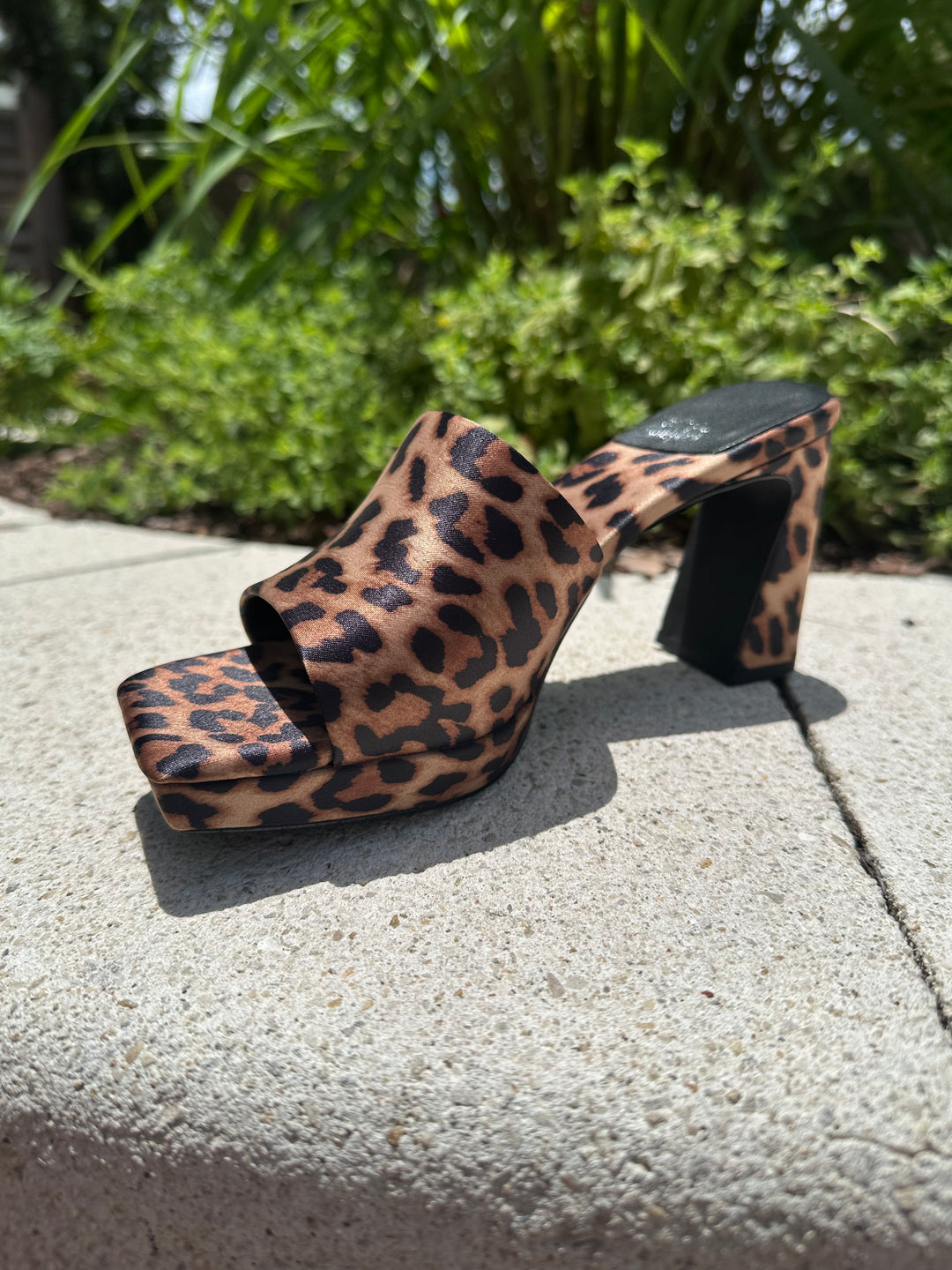 Dress-Code Heel - Beige Black Cheetah Satin