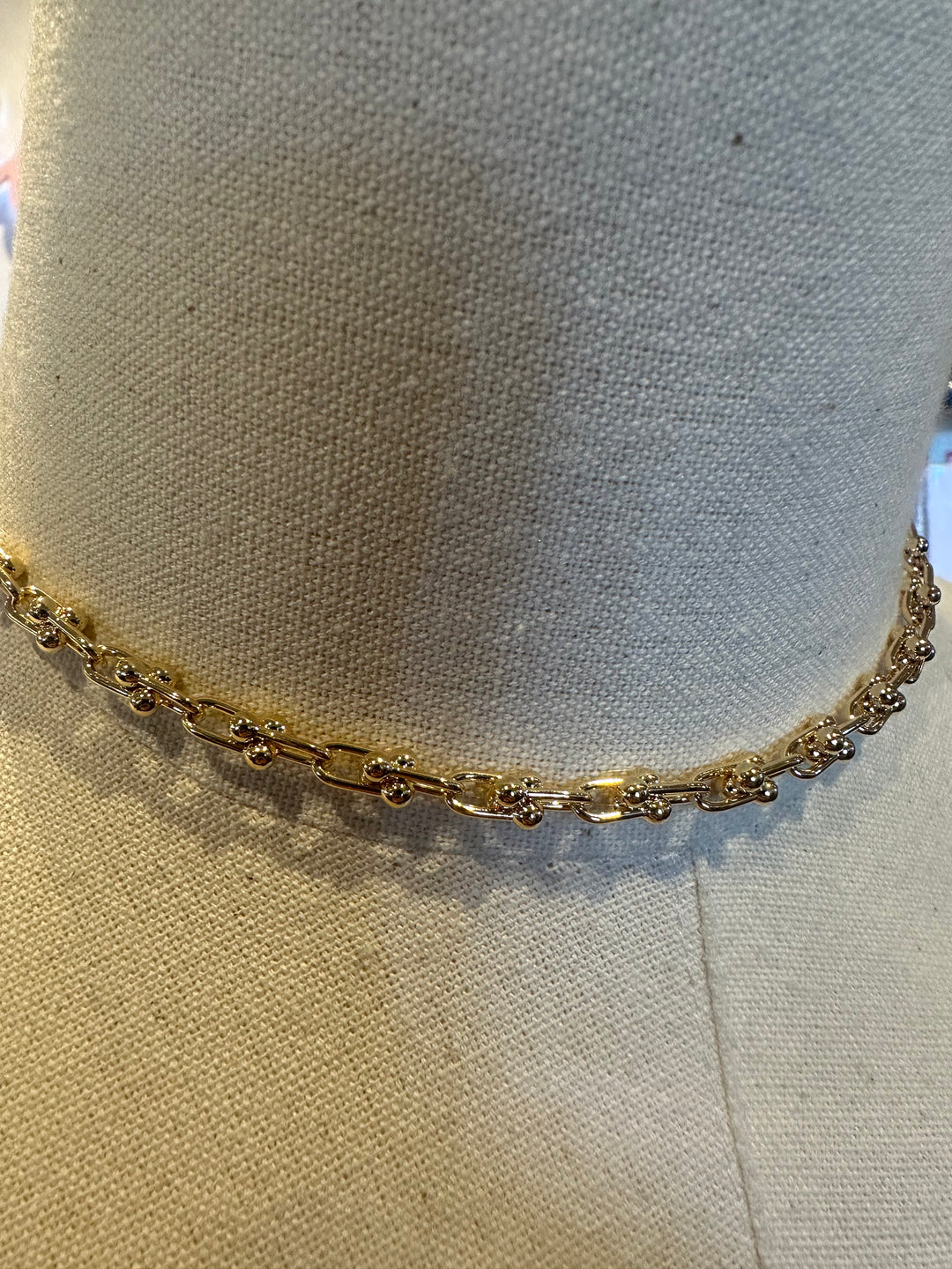 16" 3mm U Link Chain Necklace