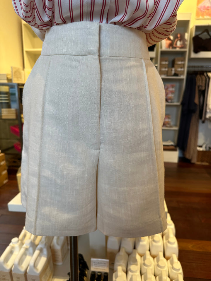 Linen Trouser Short - Ecru