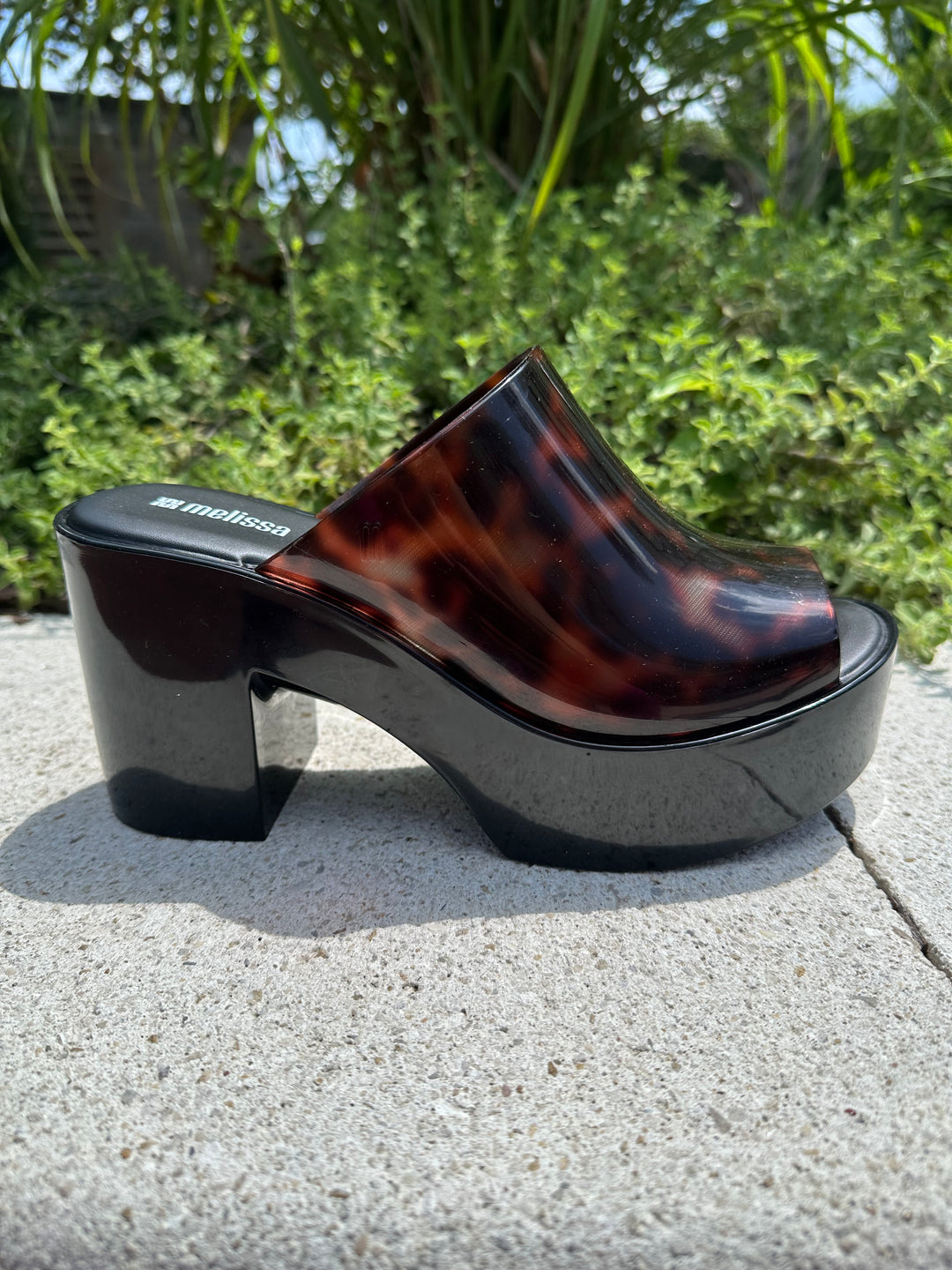 Melissa Mule Hype II - Black/Tortoise