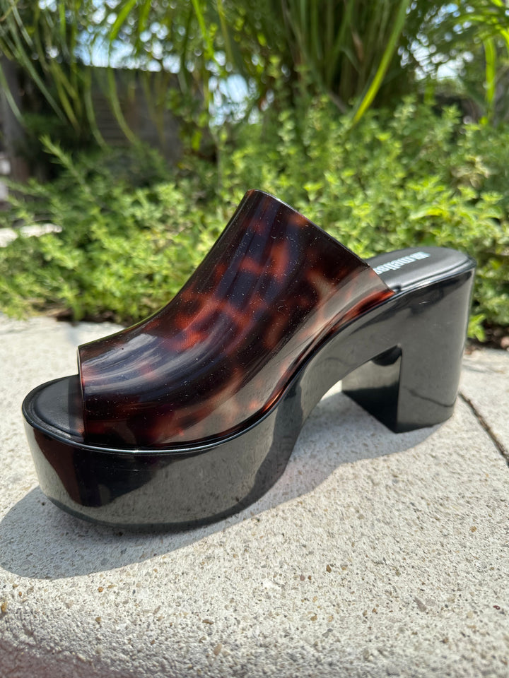 Melissa Mule Hype II - Black/Tortoise