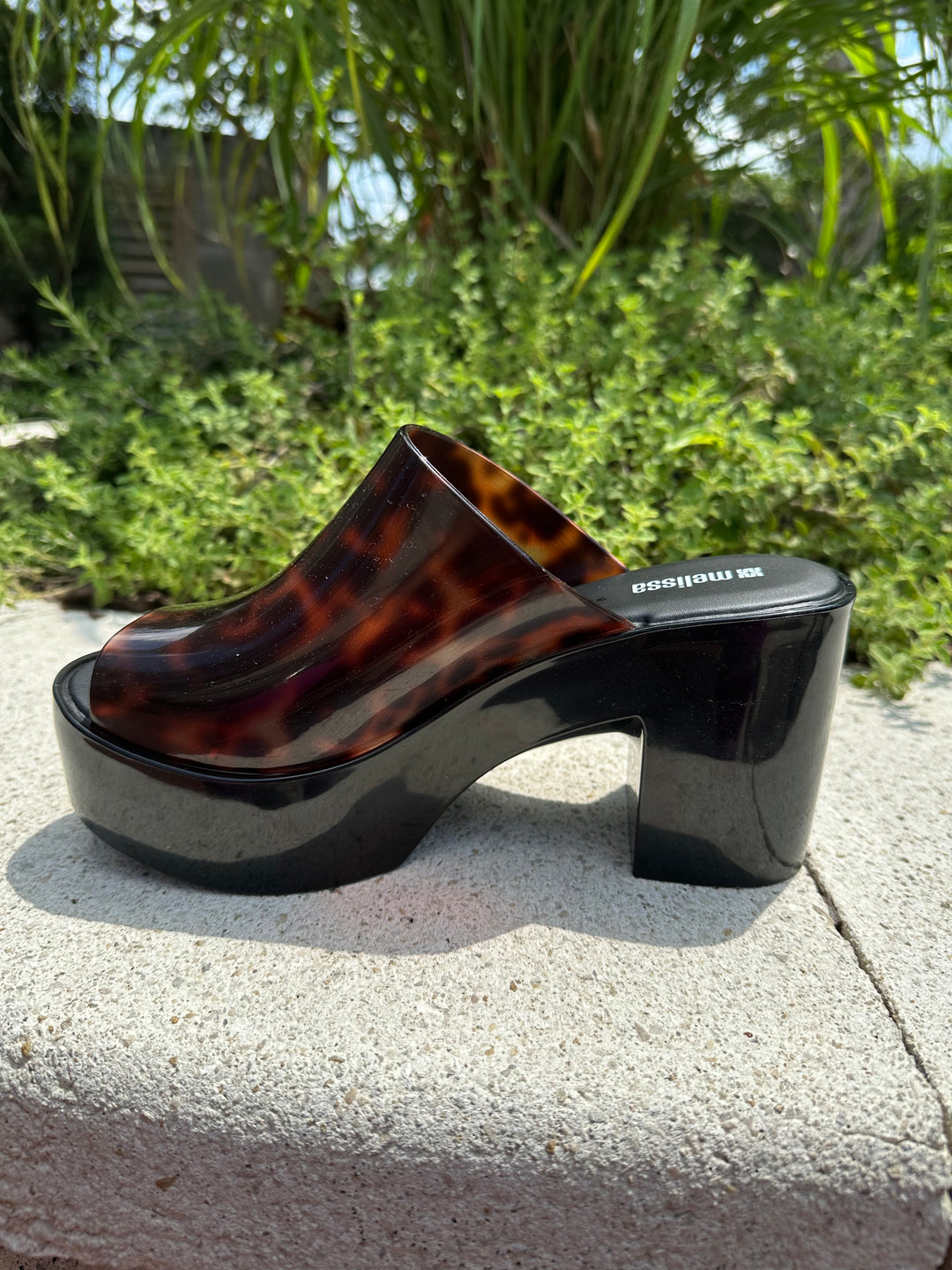 Melissa Mule Hype II - Black/Tortoise