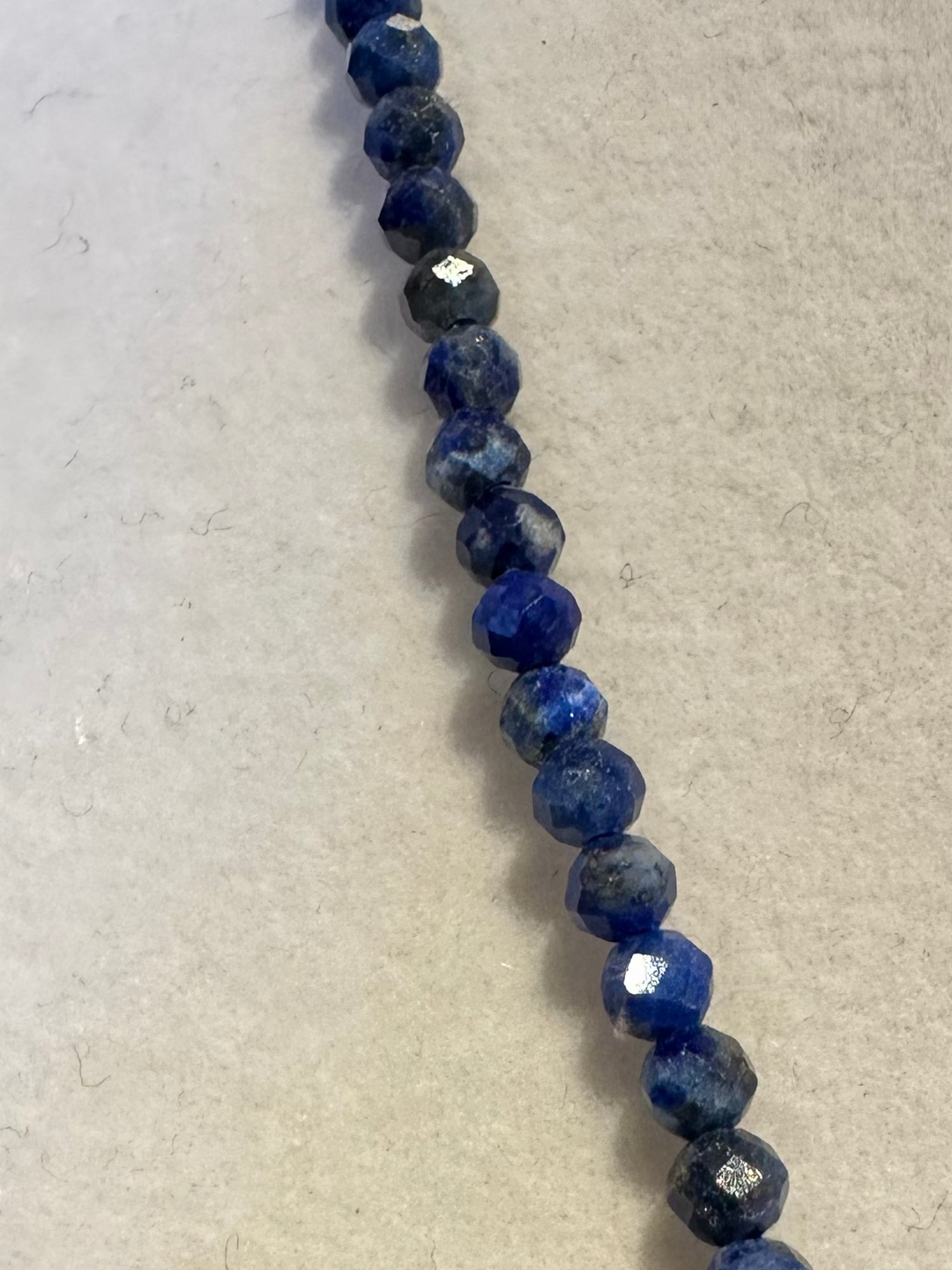 Fish Charm Gemstone Necklace - Lapis Lazuli