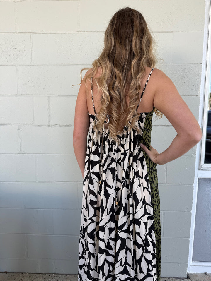 Orlina Tank Dress - Laleen/Petaline Black