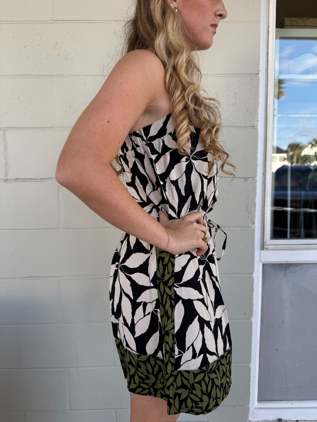 Orlina Tank Dress - Laleen/Petaline Black