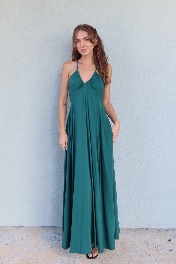 Lilia Maxi Dress - Green