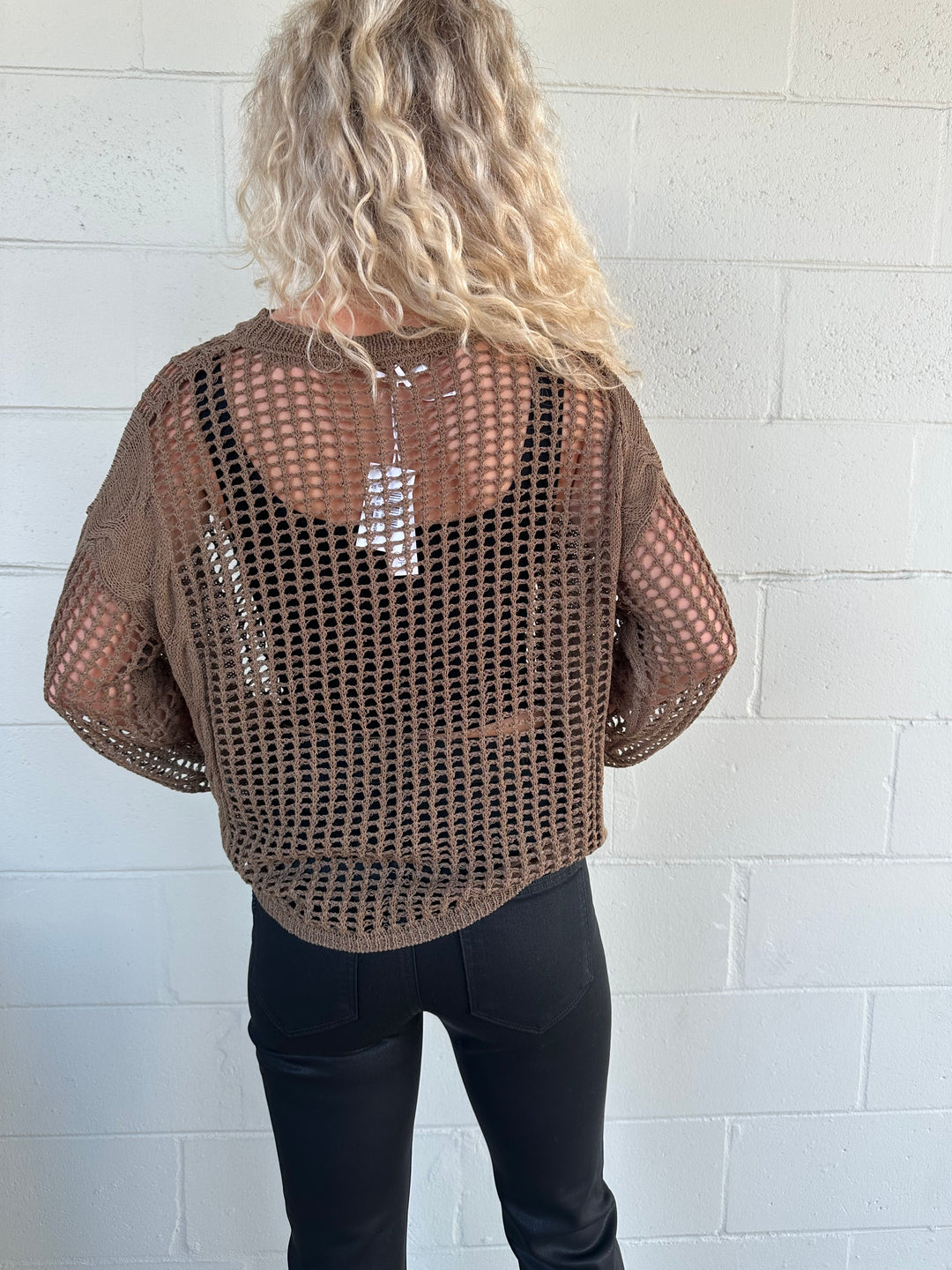 Cable Car Knit Top - Burl