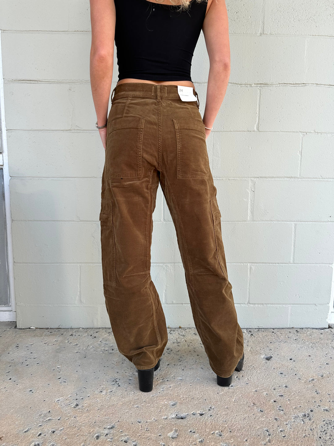 Corduroy Lyra Wide Leg Crop - Costes