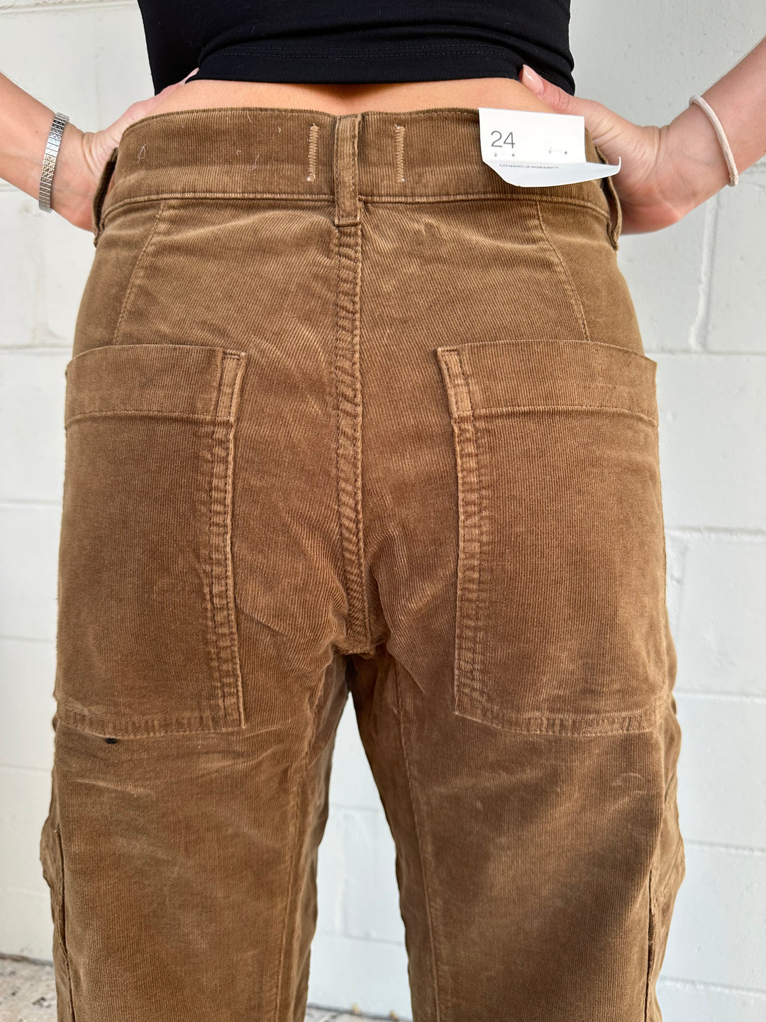 Corduroy Lyra Wide Leg Crop - Costes