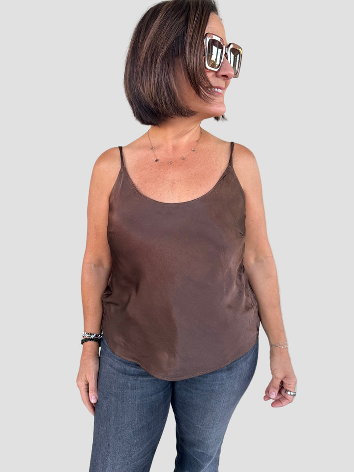 Cecilia You Back Satin Tank