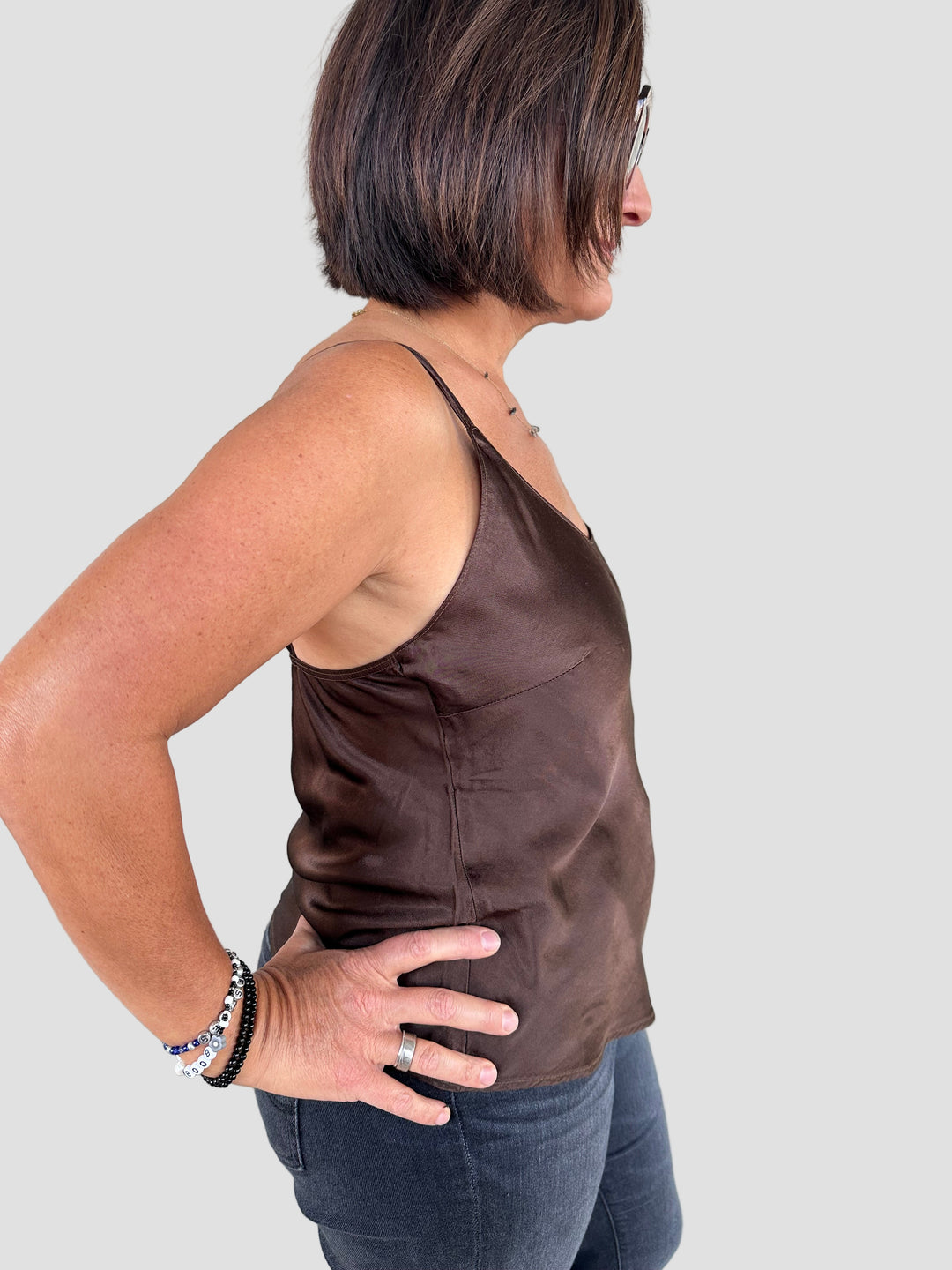 Cecilia You Back Satin Tank