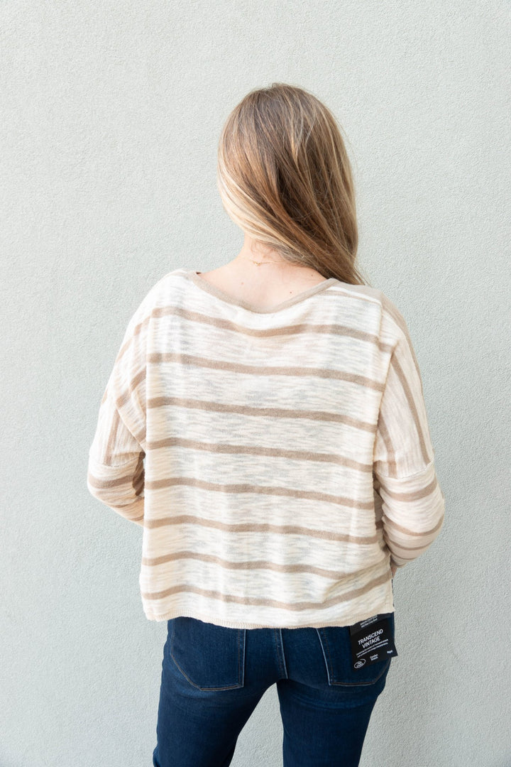 Aboat Time Knit Top - Eggshell - Jaffi&
