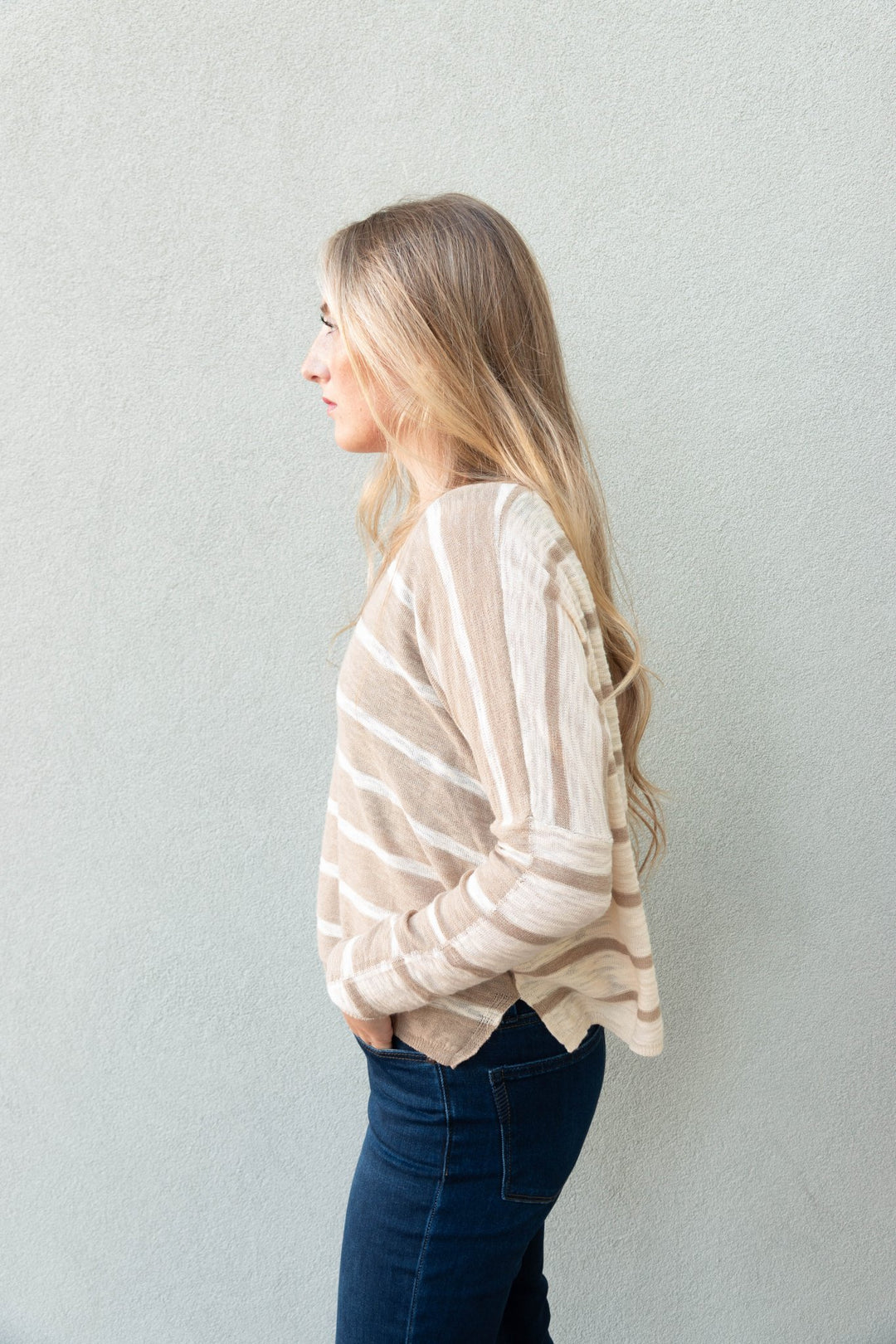 Aboat Time Knit Top - Eggshell - Jaffi&