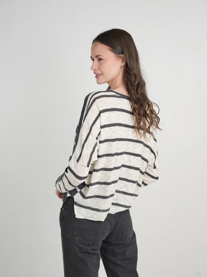 Aboat Time Knit Top - Steel - Jaffi&