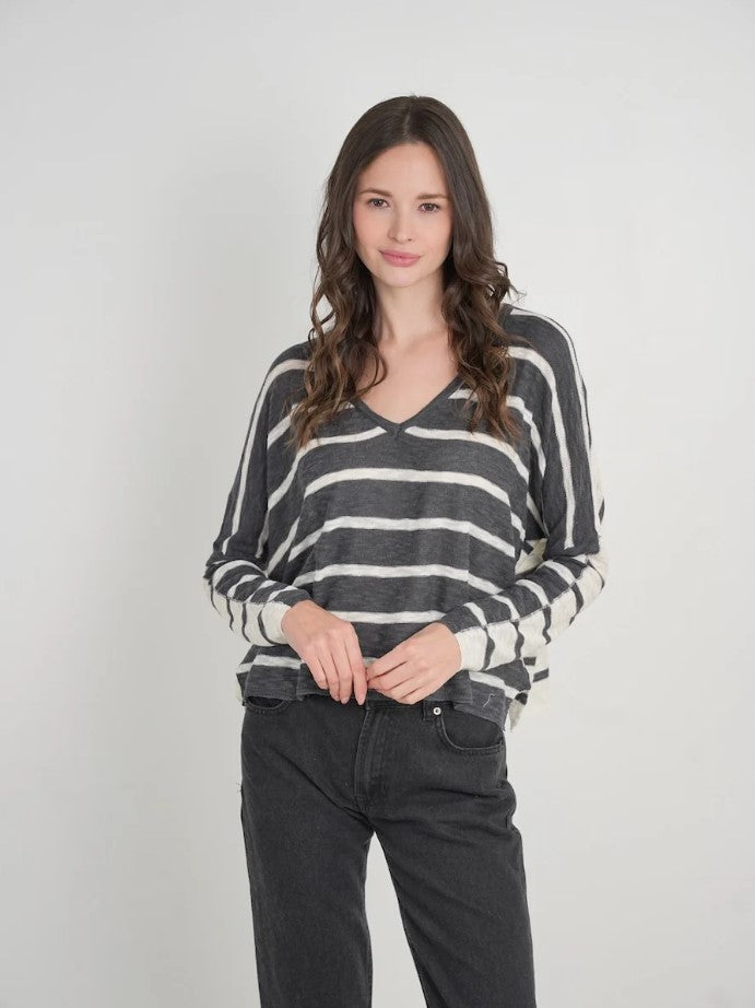 Aboat Time Knit Top - Steel