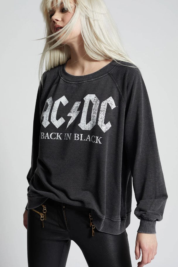 AC/DC Back In Black Sweatshirt - Black
