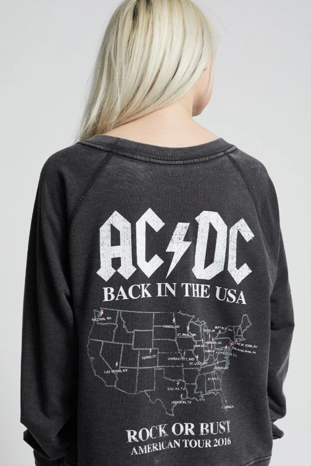 AC/DC Back In Black Sweatshirt - Black