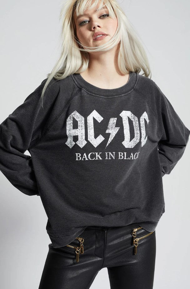AC/DC Back In Black Sweatshirt - Black
