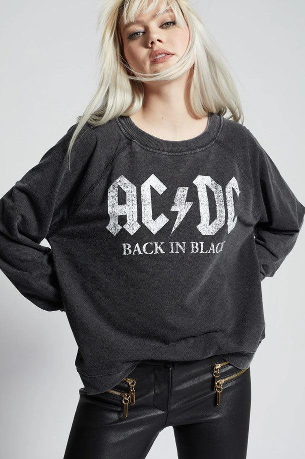AC/DC Back In Black Sweatshirt - Black