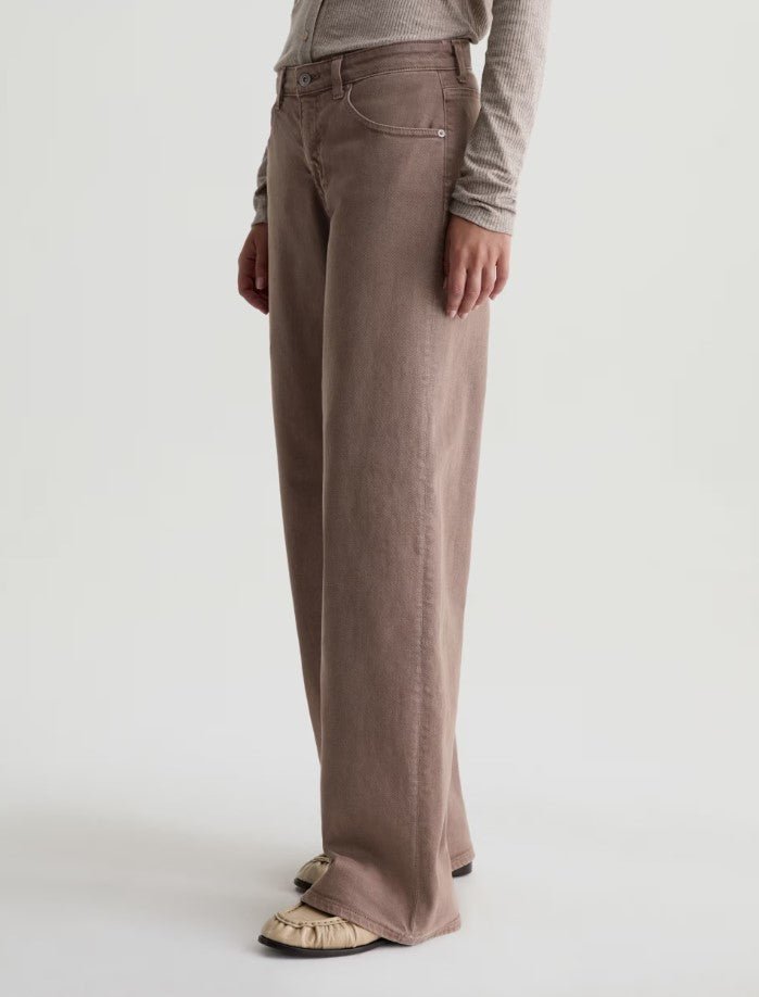 Adira Low Rise Wide Leg - Sulfur Taupe Grey - Jaffi's
