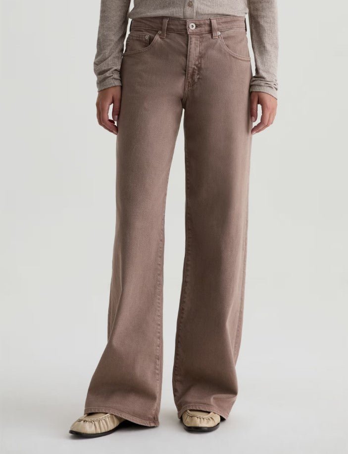 Adira Low Rise Wide Leg - Sulfur Taupe Grey - Jaffi's