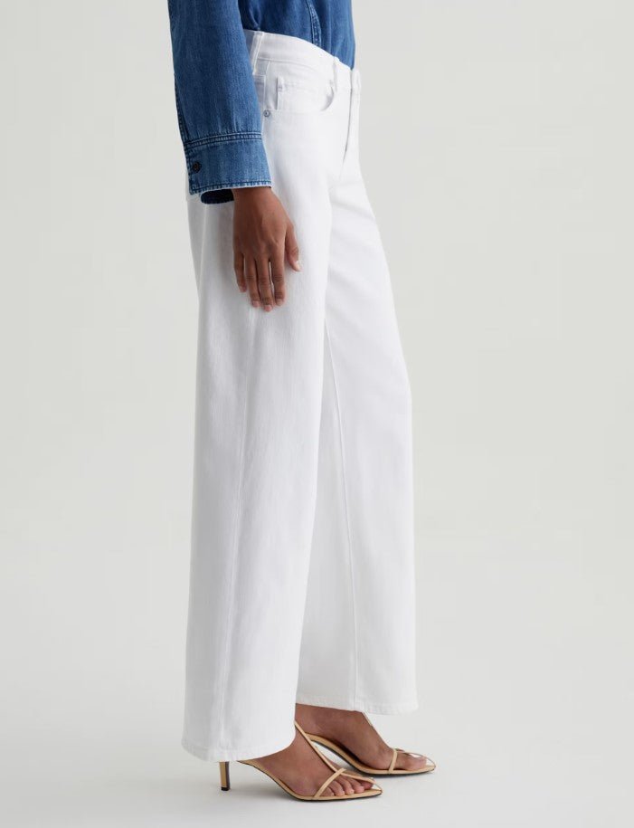Adria Low Rise Wide Leg - Gallery White - Jaffi's