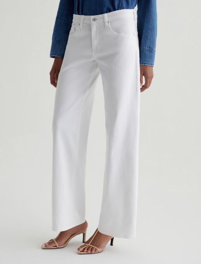 Adria Low Rise Wide Leg - Gallery White - Jaffi's