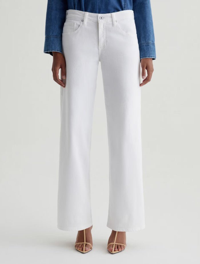 Adria Low Rise Wide Leg - Gallery White - Jaffi's