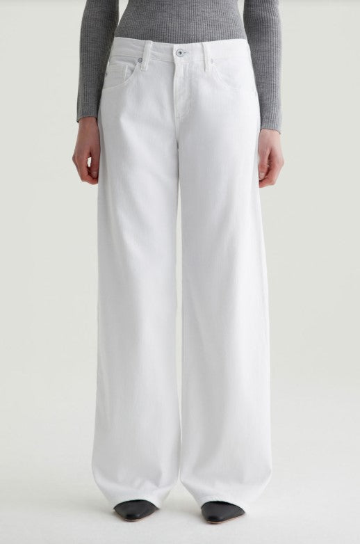 Adria Low Rise Wide Leg - Gallery White