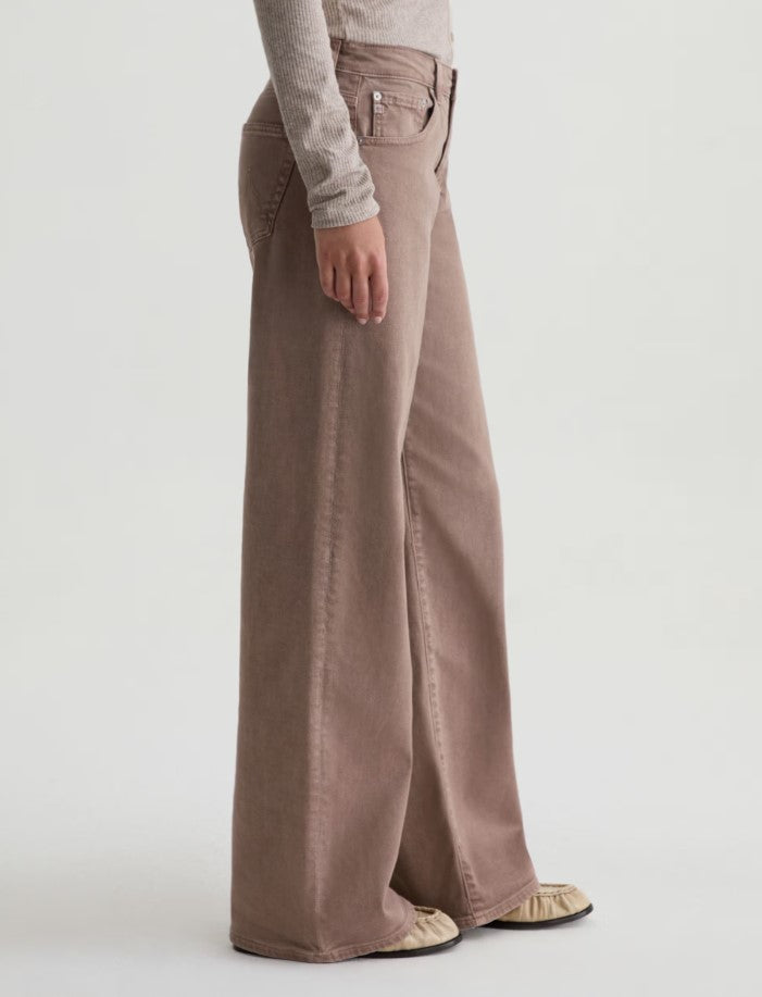 Adira Low Rise Wide Leg - Sulfur Taupe Grey