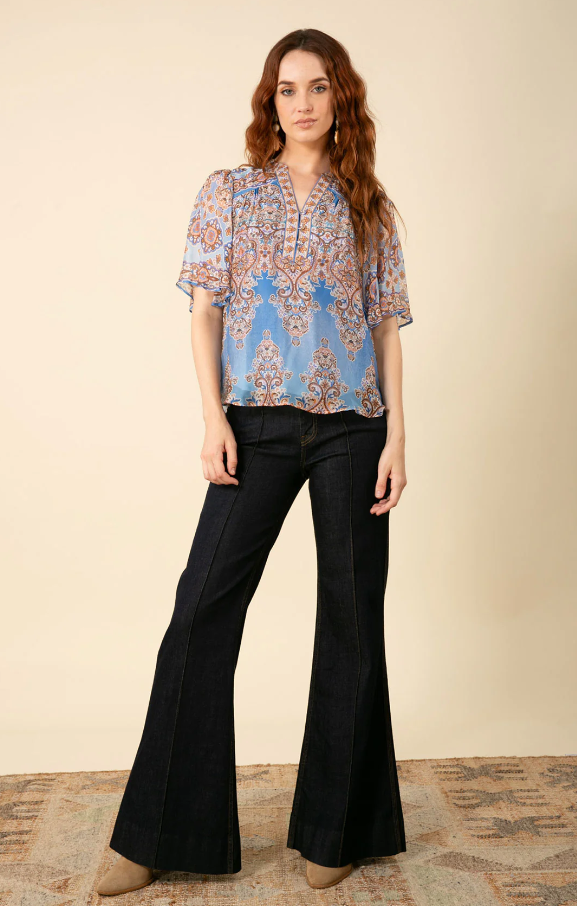 
                  
                    Adriana Flutter Sleeve Top
                  
                