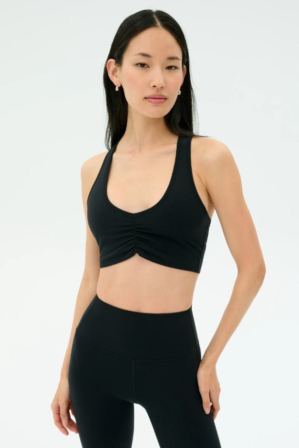Airweight Bra with Ruching - Black - Jaffi's