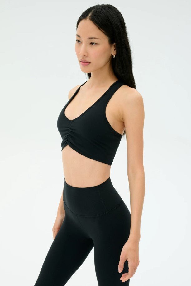Airweight Bra with Ruching - Black - Jaffi's