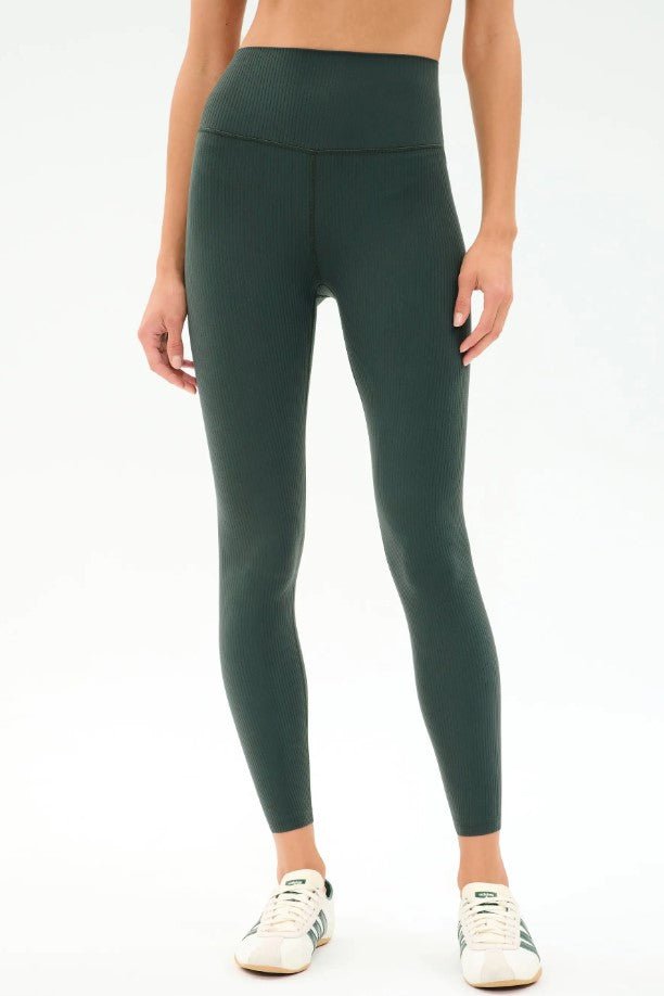 Airweight Rib High Waist 7/8th Legging - Military - Jaffi's