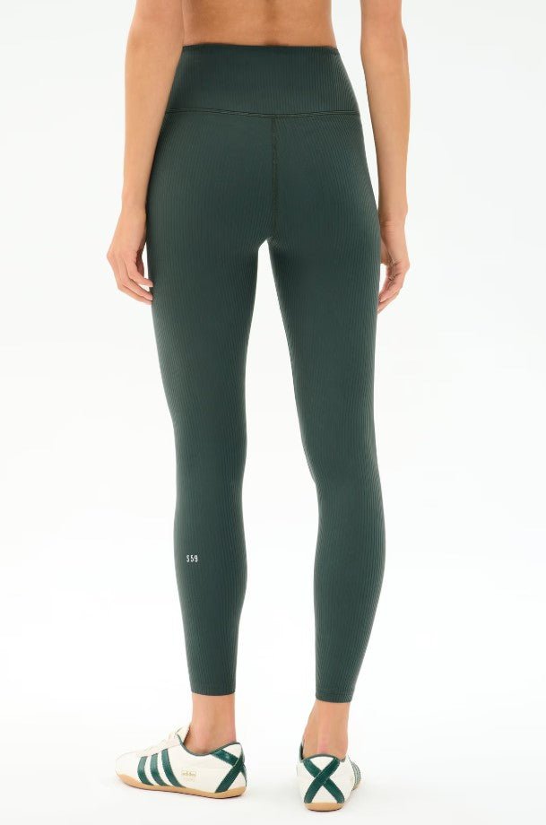 Airweight Rib High Waist 7/8th Legging - Military - Jaffi's