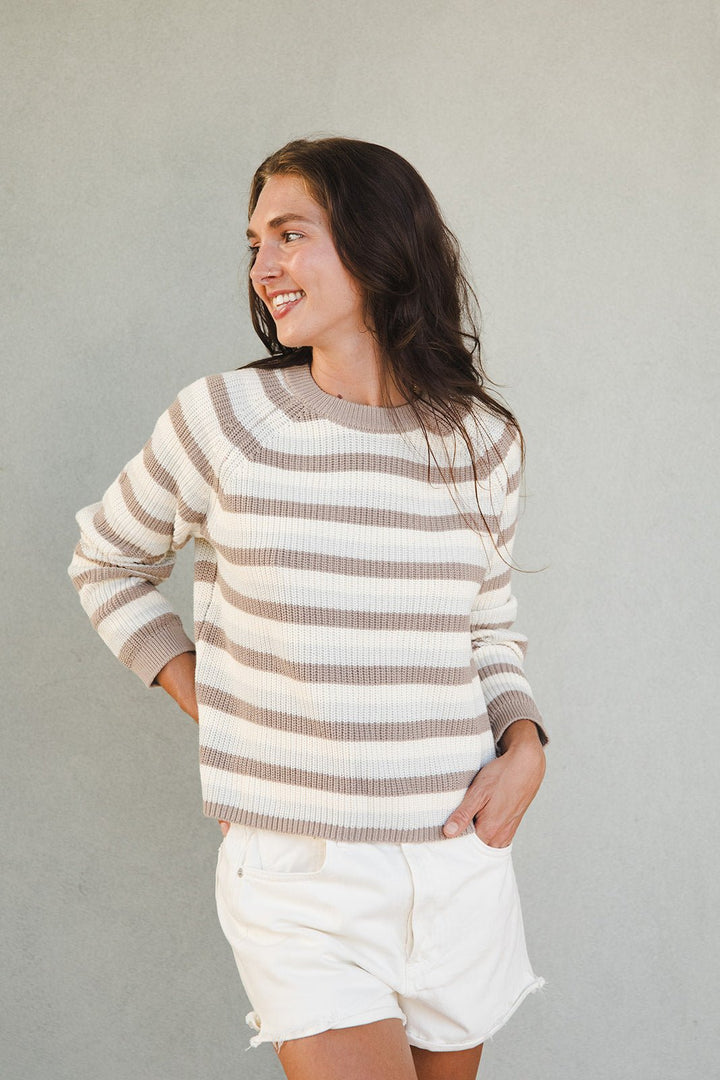 Alexa Stripe Pullover - Seed Combo - Jaffi's
