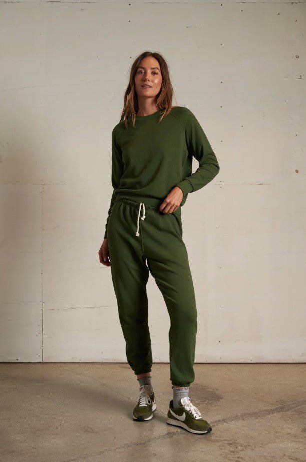 Alexi French Terry Sweatshirt - Fern Green - Jaffi's
