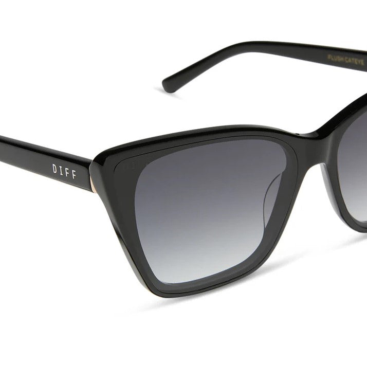 Alina Sunglasses - Black + Grey Gradient