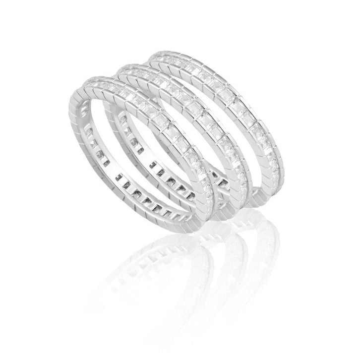 Allegra Silver Ring Set - Jaffi's