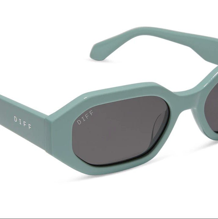 Allegra Sunglasses - Steel Teal + Grey Polarized - Jaffi's